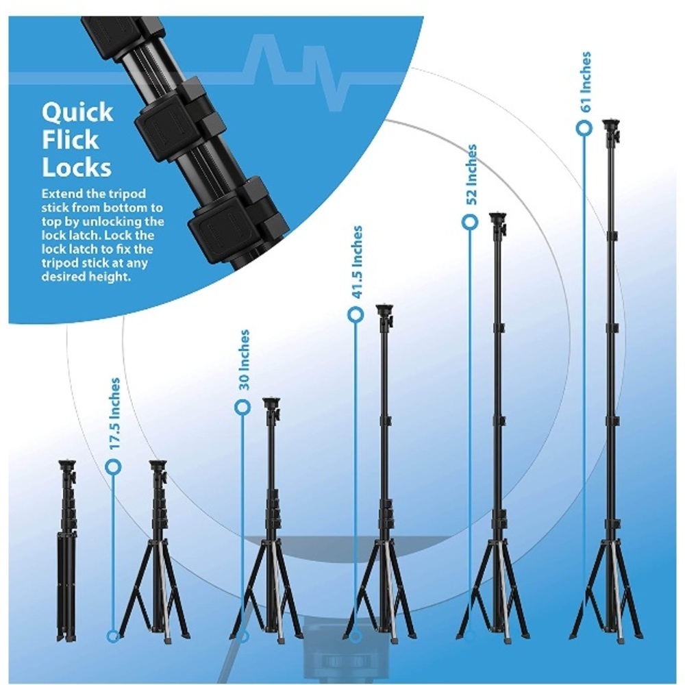 10" Selfie Ring Light with 59" Extendable Tripod - Picture 6 of 7